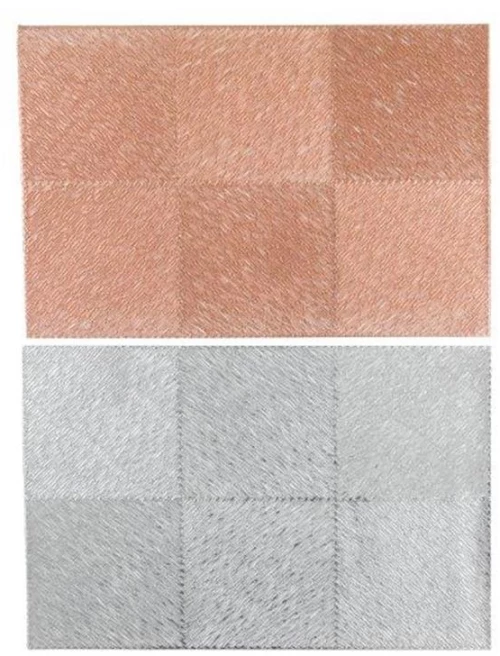 Σουπλά pvc 45X30 ασημί & μπρονζε