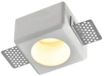 Inlight Χωνευτό τετράγωνο σποτ από γύψο 1XGU10 D:8cm (Χ0011-WH)