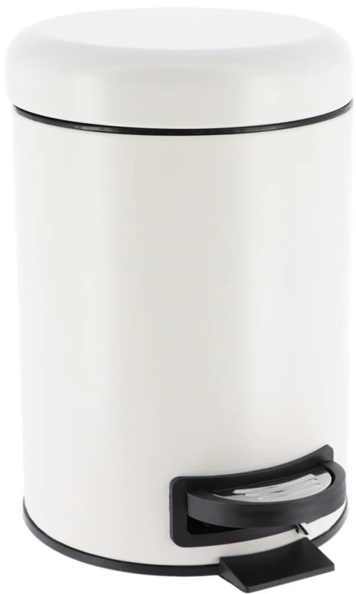 Κάδος απορριμάτων λευκός ματ/Soft close/ 3L /17x23xH25. 5cm