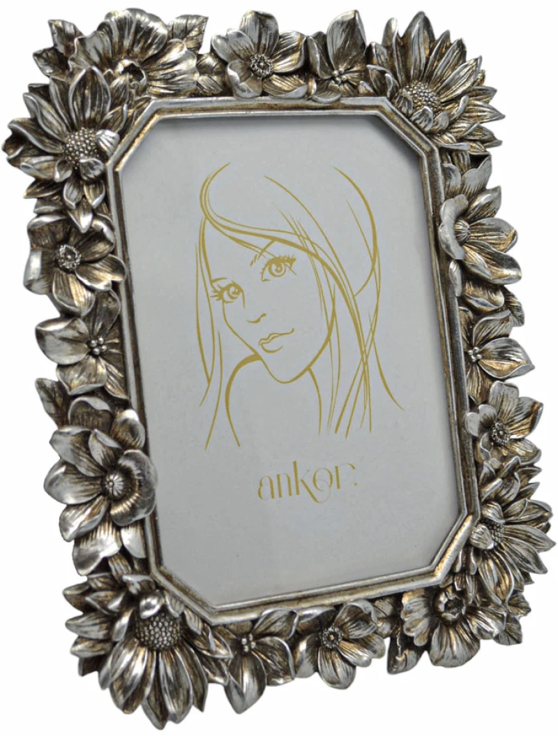 ΚΟΡΝΙΖΑ ΠΟΛΥΕΣΤΕΡΙΚΗ 13x18εκ. ΑΣΗΜΙ VINTAGE ANKOR - Ankor 24051-4