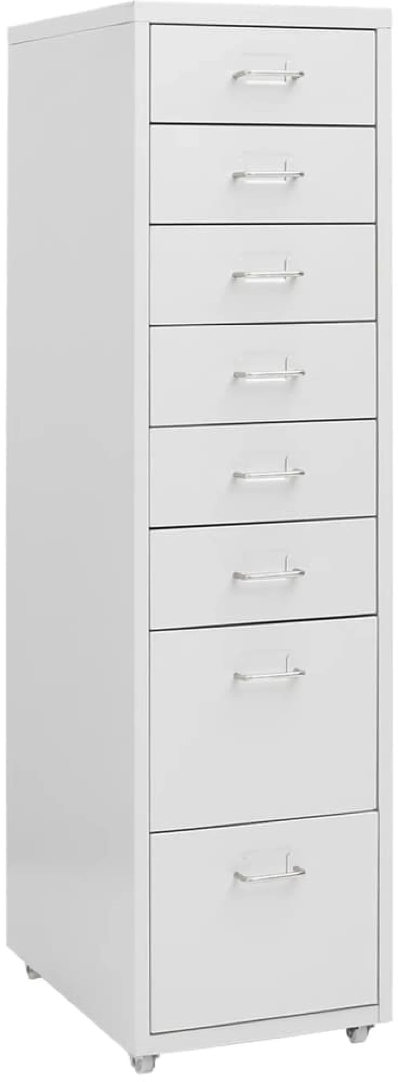 vidaXL Αρχειοθήκη Φορητή Γκρι 28 x 41 x 109 εκ. Μεταλλική