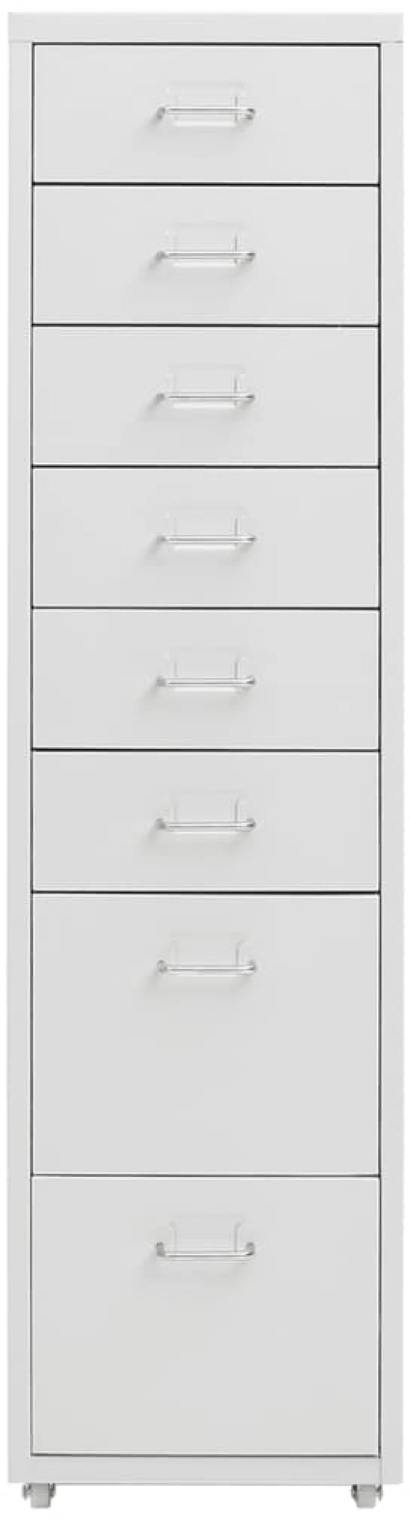 vidaXL Αρχειοθήκη Φορητή Γκρι 28 x 41 x 109 εκ. Μεταλλική