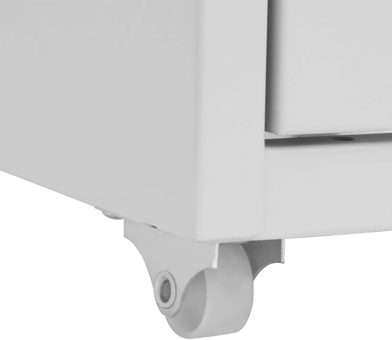 vidaXL Αρχειοθήκη Φορητή Γκρι 28 x 41 x 109 εκ. Μεταλλική