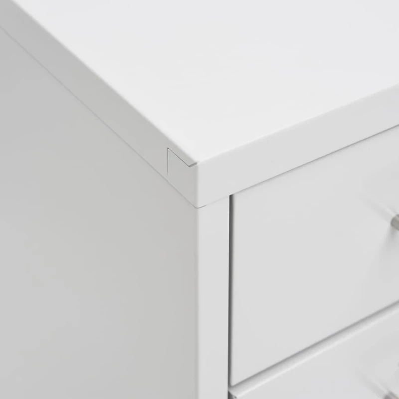 vidaXL Αρχειοθήκη Φορητή Γκρι 28 x 41 x 109 εκ. Μεταλλική