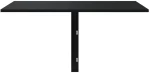 vidaXL Τραπέζι Τοίχου Πτυσσόμενο Μαύρο 100 x 60 x 56 εκ. Επεξεργ. Ξύλο