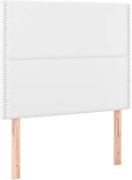 vidaXL Κεφαλάρι Κρεβατιού LED Λευκό 100x5x118/128 εκ