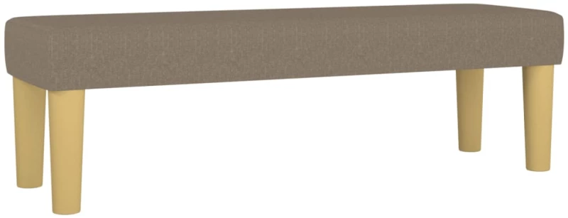 vidaXL Κρεβάτι Boxspring με Στρώμα Taupe 180x200 εκ. Υφασμάτινο