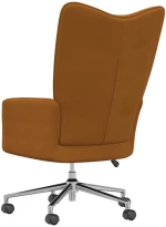 vidaXL Πολυθρόνα Relax Καφέ Βελούδινη