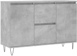 vidaXL Μπουφές Γκρι Σκυροδέματος 104x35x70 εκ. από Επεξεργασμένο Ξύλο