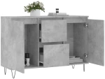 vidaXL Μπουφές Γκρι Σκυροδέματος 104x35x70 εκ. από Επεξεργασμένο Ξύλο