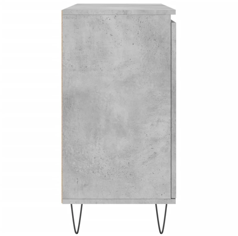 vidaXL Μπουφές Γκρι Σκυροδέματος 104x35x70 εκ. από Επεξεργασμένο Ξύλο