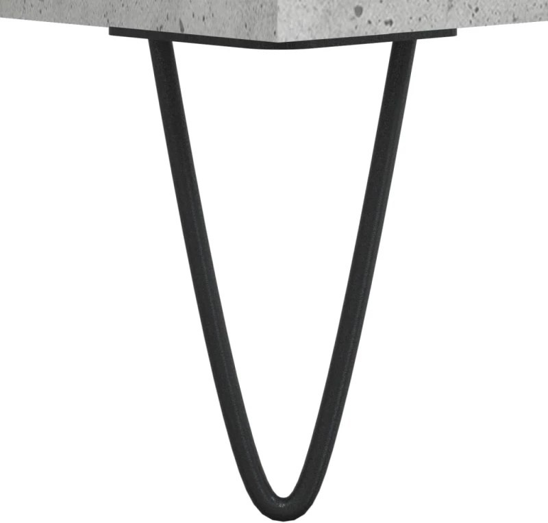 vidaXL Μπουφές Γκρι Σκυροδέματος 104x35x70 εκ. από Επεξεργασμένο Ξύλο