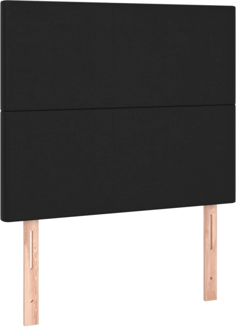 vidaXL Κεφαλάρι Κρεβατιού LED Μαύρο 100x5x118/128 εκ