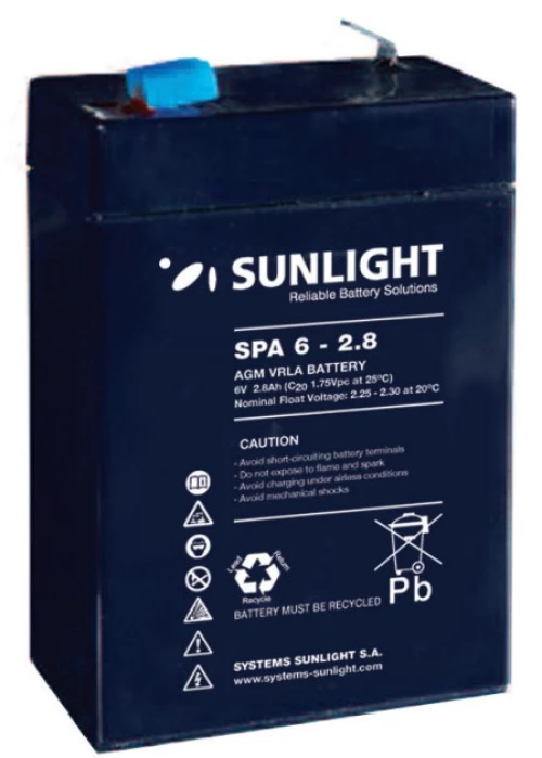 Sunlight Μολύβδου  6V 2.8A