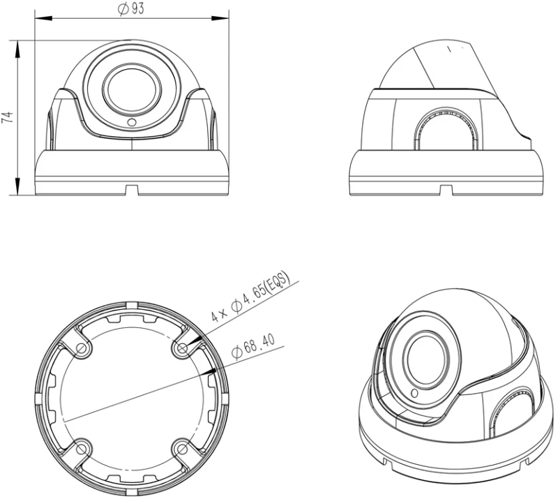 LONGSE υβριδική κάμερα LIRDBAHTC500FKE, 2.8mm, 5MP, IP67, IR 20m