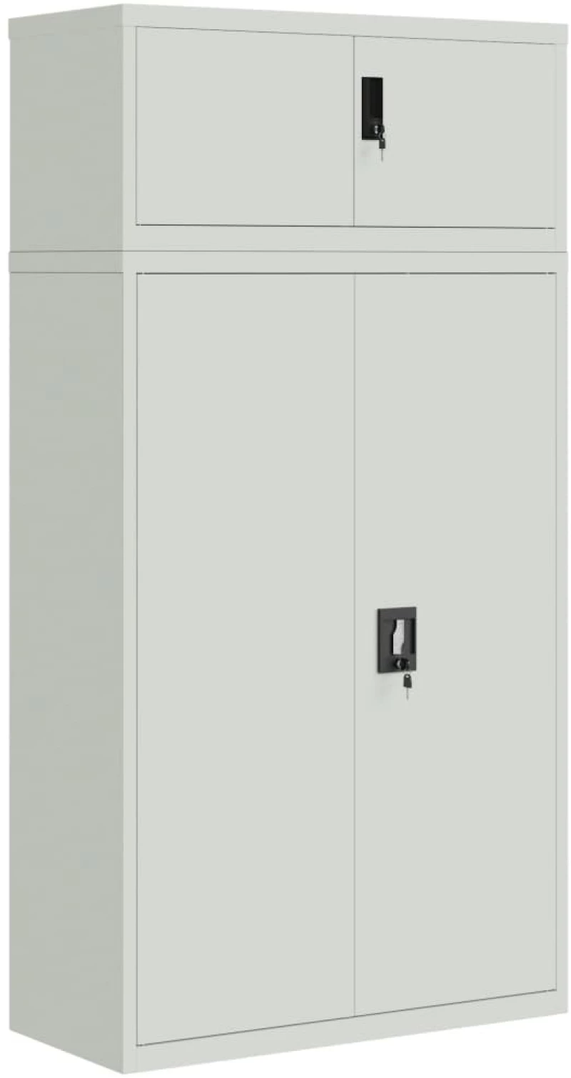 vidaXL Αρχειοθήκη Αν. Γκρι 90 x 40 x 180 εκ. Ατσάλινη