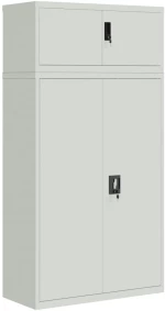 vidaXL Αρχειοθήκη Αν. Γκρι 90 x 40 x 180 εκ. Ατσάλινη