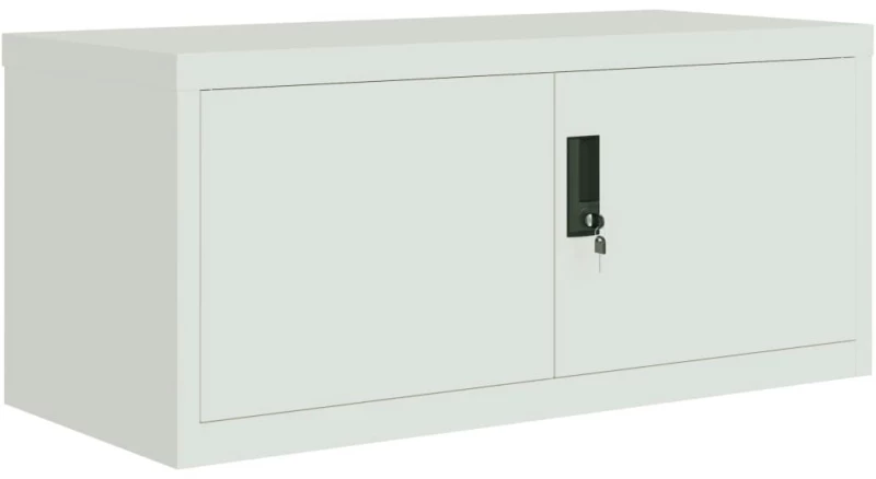 vidaXL Αρχειοθήκη Αν. Γκρι 90 x 40 x 180 εκ. Ατσάλινη