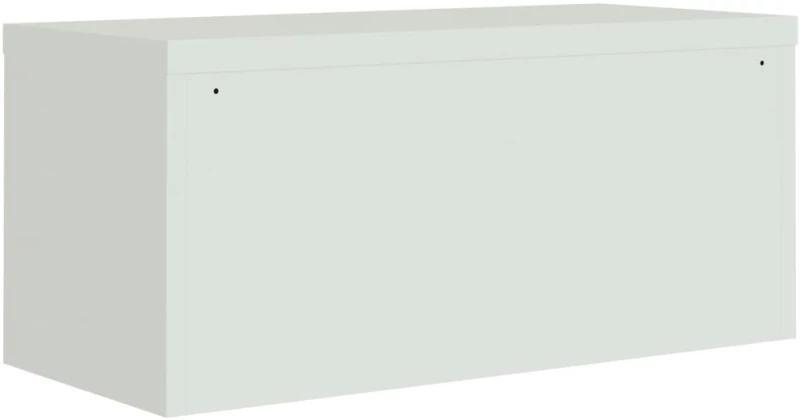 vidaXL Αρχειοθήκη Αν. Γκρι 90 x 40 x 180 εκ. Ατσάλινη