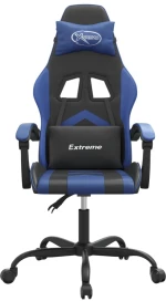 vidaXL Καρέκλα Gaming Μαύρο/Μπλε από Συνθετικό Δέρμα