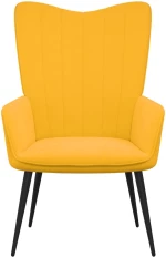 vidaXL Πολυθρόνα Relax Κίτρινο Μουσταρδί Βελούδινη