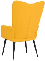 vidaXL Πολυθρόνα Relax Κίτρινο Μουσταρδί Βελούδινη