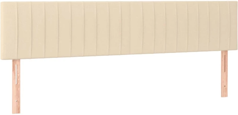 vidaXL Κρεβάτι Boxspring με Στρώμα Κρεμ 160x200 εκ. Υφασμάτινο