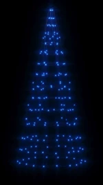 vidaXL Χριστουγεν. Δέντρο για Ιστό Σημαίας 200 LED Μπλε 180 εκ.