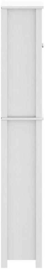 vidaXL Ντουλάπι Τουαλέτας BERG Λευκό 60 x 27 x 164,5 εκ. Μασίφ Ξύλο
