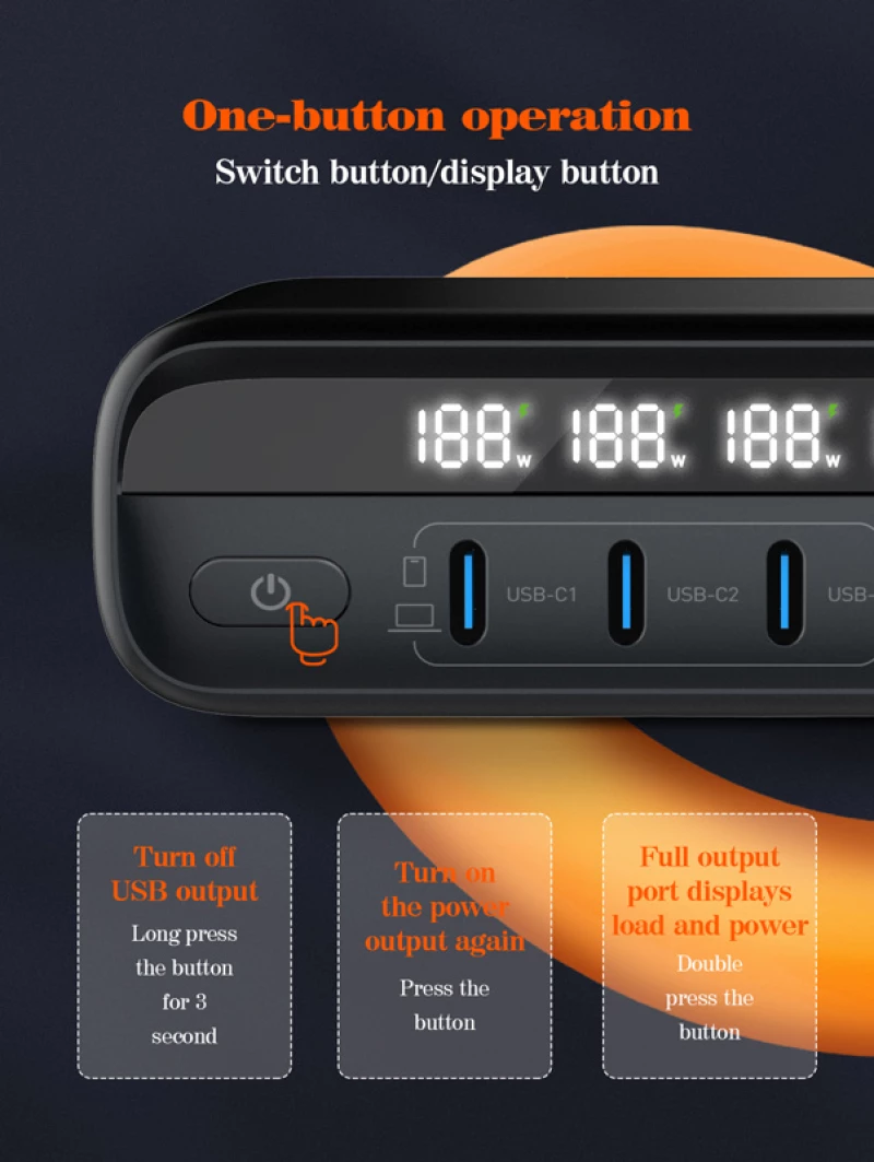 LDNIO σταθμός φόρτισης A6140C, 3x USB-C/3x USB, 140W, PD/QC, GaN, μαύρος
