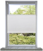 Πλισέ ρόλερ σκίασης 70x100cm Λευκό