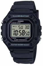 Ανδρικά Ρολόγια Casio W-218H-1AVEF Μαύρο