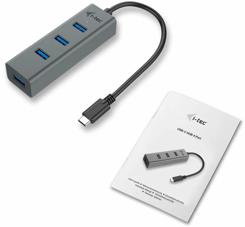 USB Hub i-Tec C31HUBMETAL403 USB x 4 Γκρι