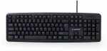 Πληκτρολόγιο GEMBIRD KB-U-103-RU Μαύρο Μονόχρωμος Αγγλικά Ρωσικά QWERTY