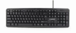 Πληκτρολόγιο GEMBIRD KB-U-103-RU Μαύρο Μονόχρωμος Αγγλικά Ρωσικά QWERTY