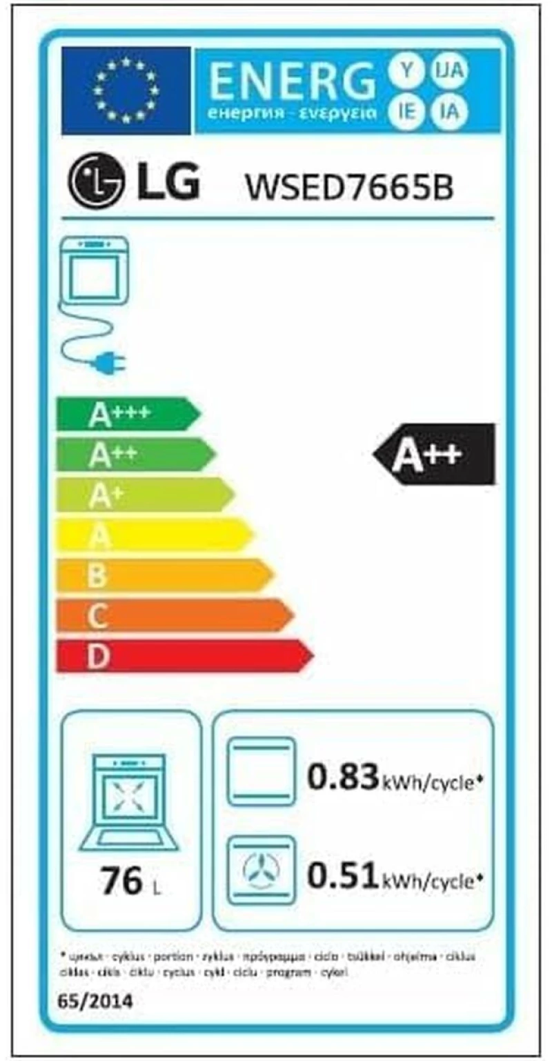 Φούρνος LG WSED7665B 76 L