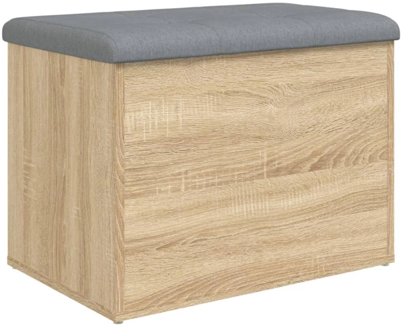 vidaXL Παγκάκι Αποθήκευσης Sonoma Δρυς 62x42x45 εκ. Επεξεργασμένο Ξύλο