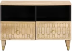 vidaXL Έπιπλο Τηλεόρασης 70 x 33 x 46 εκ. από Μασίφ Ξύλο Μάνγκο