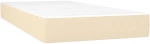 vidaXL Κρεβάτι Boxspring με Στρώμα Κρεμ 120x190 εκ. Υφασμάτινο