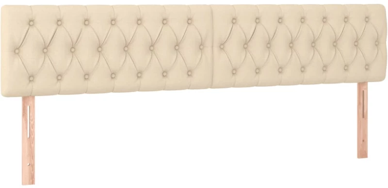 vidaXL Κρεβάτι Boxspring με Στρώμα Κρεμ 120x190 εκ. Υφασμάτινο