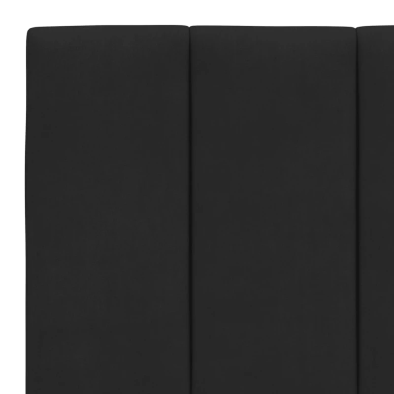 vidaXL Κρεβάτι με Στρώμα Μαύρο 160x200 εκ. Βελούδινο