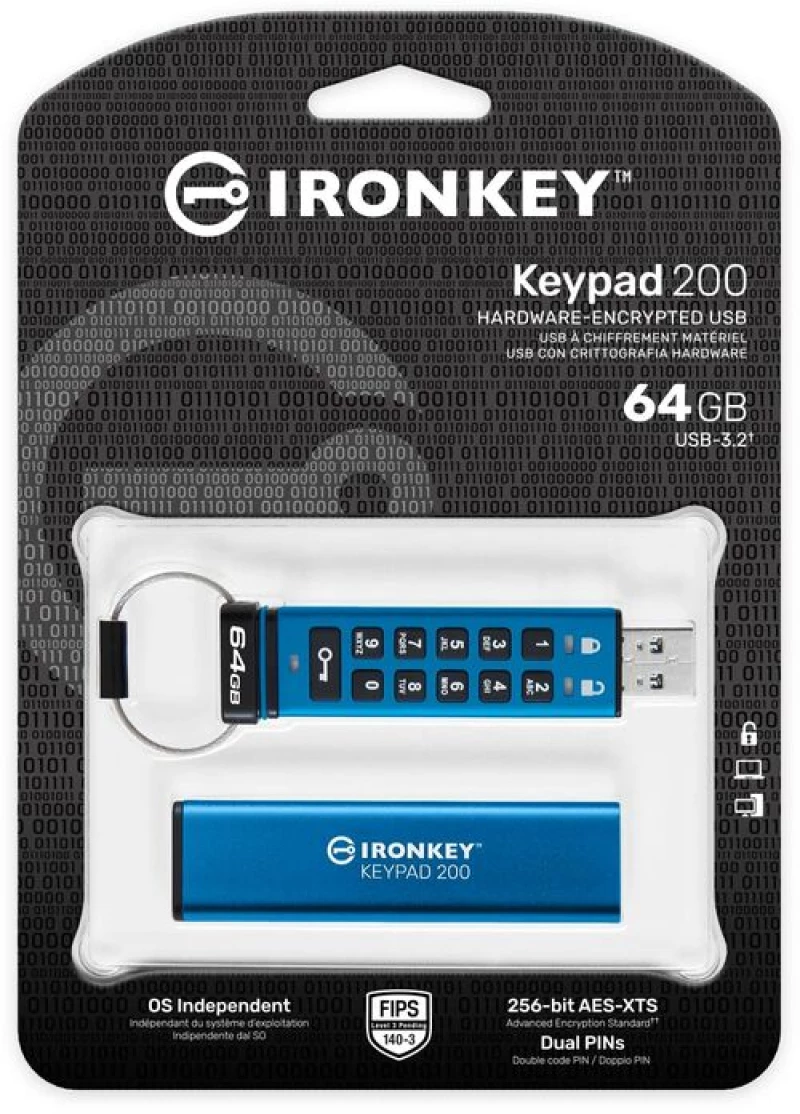 Στικάκι USB Kingston IKKP200/64GB Μπλε