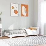 vidaXL Σκελετός Κρεβ. Χωρίς Στρώμα Λευκό 90x190 εκ Μασίφ Πεύκο