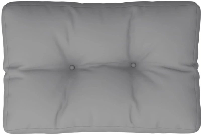 vidaXL Μαξιλάρι Παλέτας Γκρι 50 x 40 x 10 εκ. από Ύφασμα