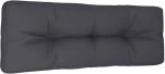 vidaXL Μαξιλάρι Παλέτας Ανθρακί 120 x 40 x 12 εκ. Υφασμάτινο