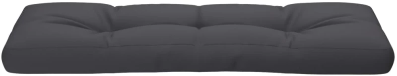 vidaXL Μαξιλάρι Παλέτας Ανθρακί 120 x 40 x 12 εκ. Υφασμάτινο