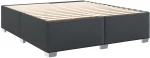 vidaXL Κρεβάτι Boxspring με Στρώμα Μαύρο 180x200εκ.από Συνθετικό Δέρμα
