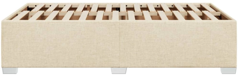 vidaXL Πλαίσιο Κρεβατιού Κρεμ 120x190 εκ. Υφασμάτινο