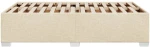 vidaXL Πλαίσιο Κρεβατιού Κρεμ 120x190 εκ. Υφασμάτινο