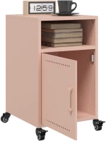 vidaXL Κομοδίνα 2 τεμ. Ροζ 36x39x59 εκ. από Χάλυβα